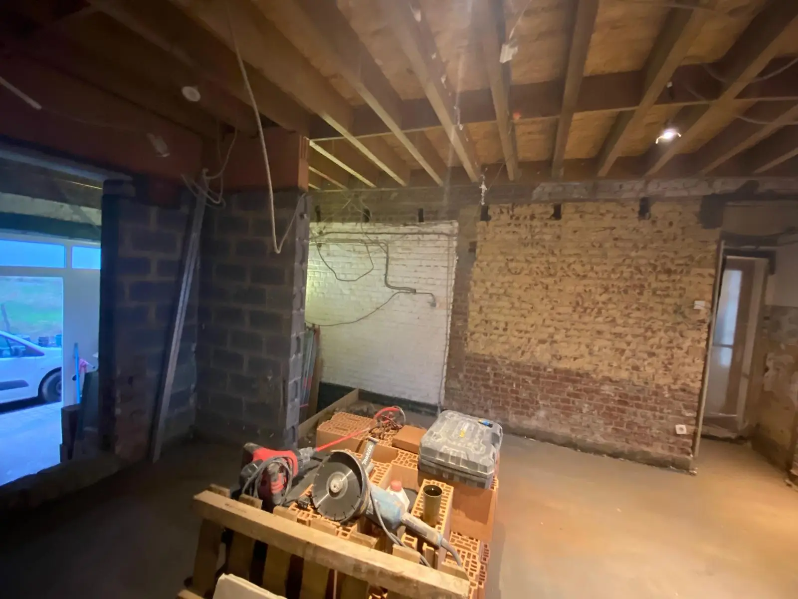 binnenkant renovatie afbraakwerken